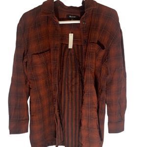 Madewell Oversized Flannel Button Down Shirt